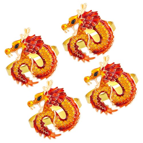 Pcs dragon napkin ring - 4,