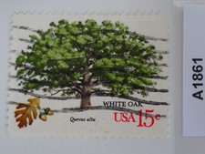 White Oak 15 Cent United States American USA Postage Stamp