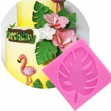 CHEESE PLANT TURTLE  LEAF Silicone Fondant Cake Topper Mold Mould Chocolate 4