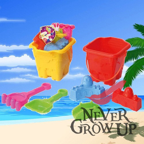 Kids plastic beach castle - plastic,