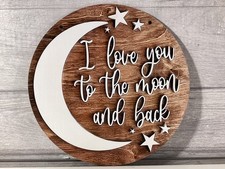 Novelty Wooden Sign - I Love