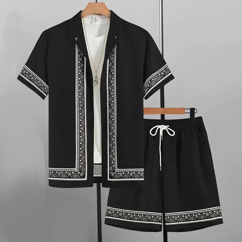 Mens retro print shirt - retro,
