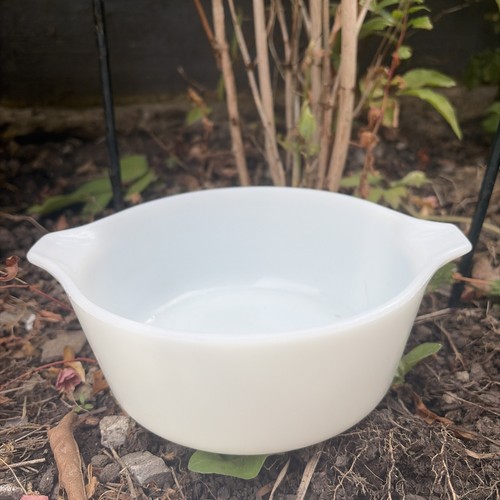 Plain white milk glass - white,