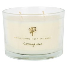 1x Lemongrass 350g Soy Wax Scented Candle Aromatherapy Jar 38hr Burn Time