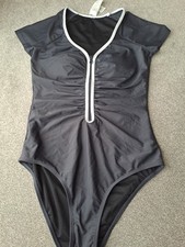 Cupshe Dark Blue Zip Up Front