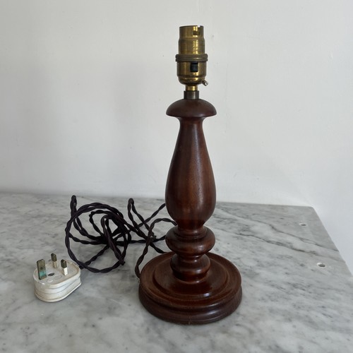 Vintage mahogany wood - mahogany, turned