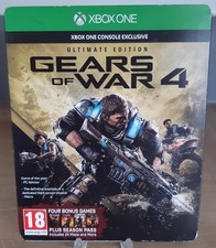 Microsoft Xbox One Game Gears Of War 4 Ultimate Edition Steelbook With Stickers