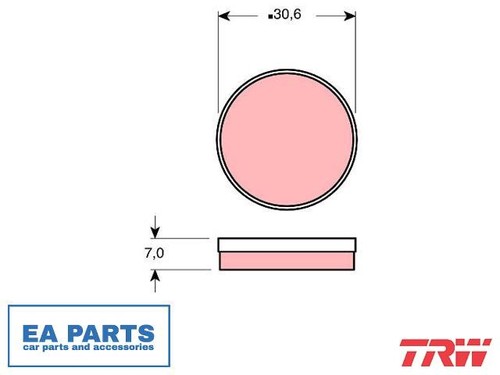 Brake pad set disc parking - pad, set,