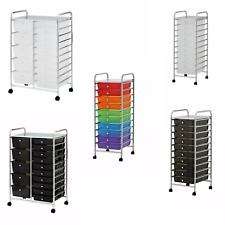 10/15 DRAWER MAKE UP MOBILE HOME OFFICE BEAUTY SALON PORTABLE STORAGE TROLLEY