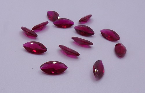 Red ruby marquise cut - ruby,