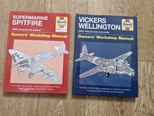 			Vickers Wellington & Supermarine Spitfire 1936 onwards Haynes Manuals. 