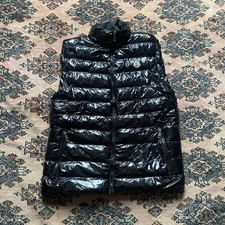 Moncler shiny puffer gilet XXL