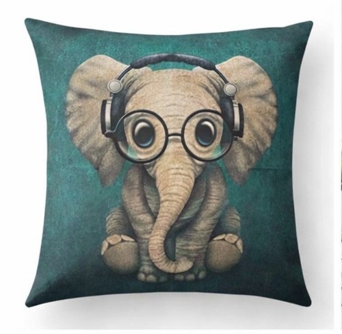 Cute elephant pillow cover - cover, 18