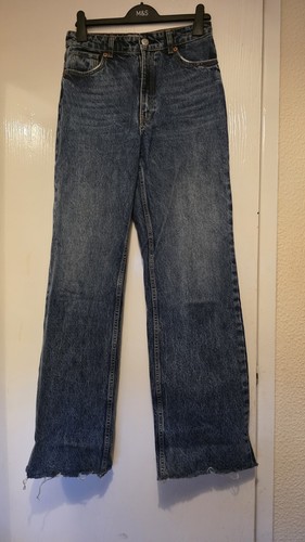 Zara trf blue denim straight - zara,