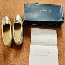 HB - Vintage Y2K Johansen Dandy Multi Metallic Lamè Gold Ladies Shoes Size 8.5AA