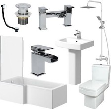 Complete bathroom suite - bathroom, l