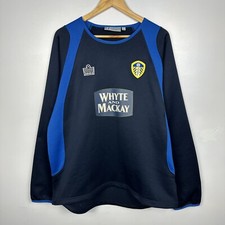 Vintage Leeds United Sweatshirt, Admiral, White Mackay, 2005-06, Size Mens Large