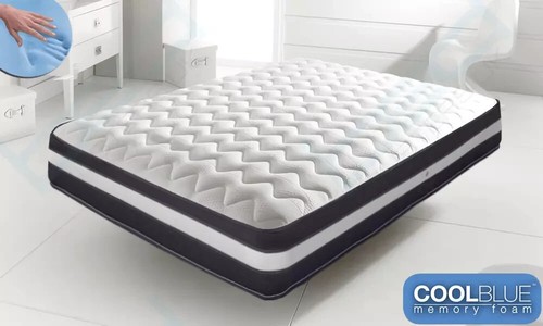 Memory foam cool blue mattress - memory,