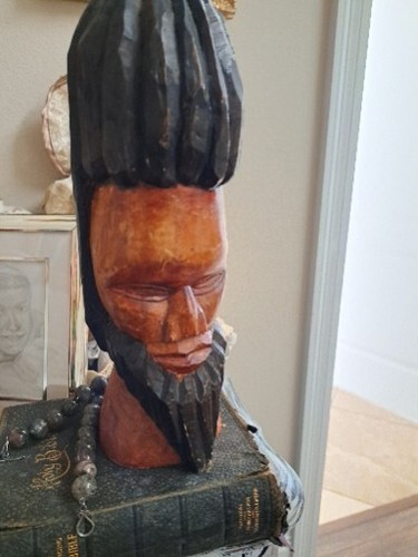Hand carved wood folk - hand,