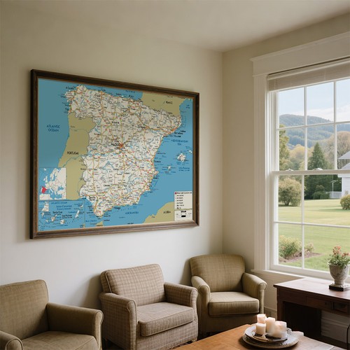 Map of spain road - spain,