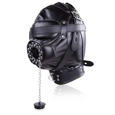 Black PU Leather Fantasy Mouth