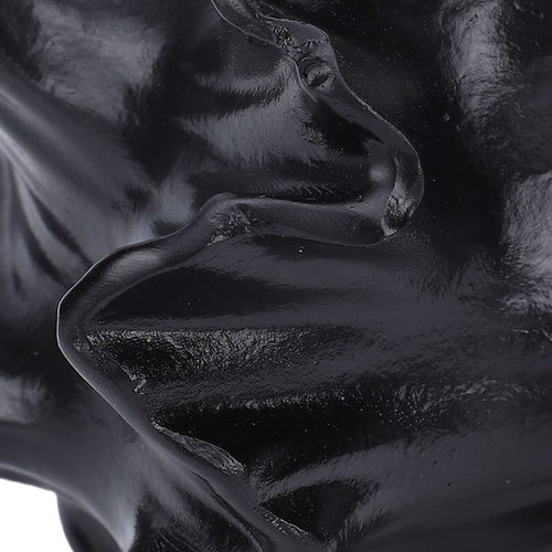 Modern black resin vase - modern,