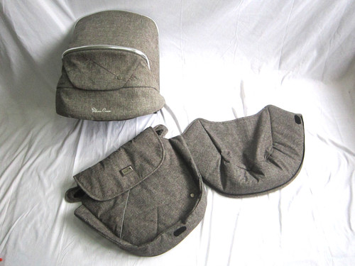 Silver cross hood footmuff - hood,