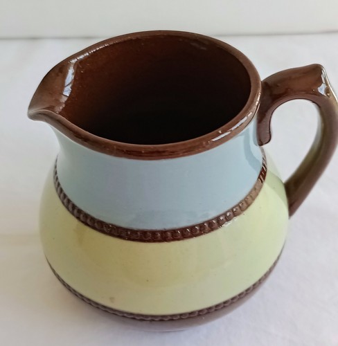 Vintage blue green brown vase - blue,,