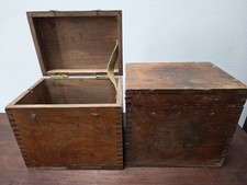 Old 2 Woden Boxes  Stamped