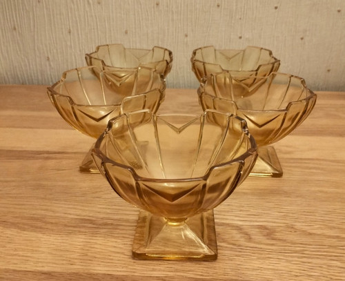 Vintage sowerby art deco amber - sowerby,