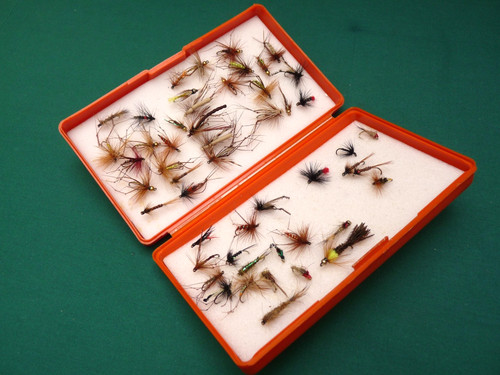 Foam lined fly box trout - foam, &