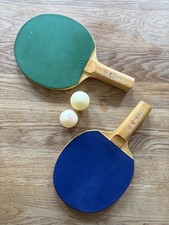 VICTAS Table Tennis Bats (Set of 2) with Original Rubbers & Balls – Japanese
