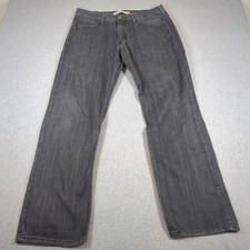 Levis 569 Jeans Mens 34x34 (Actual 34x31) Gray Loose Fit Straight Baggy
