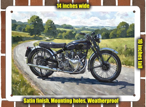 Metal sign 1948 vincent - metal,