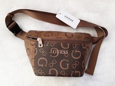 GUESS Cassius Cocoa Monogram Bum Bag Belt Bag Cross Body Bag Sling Bag