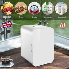 8L Portable Mini Fridge Table Top Electric Small Cooler Bedroom Ice Box Office