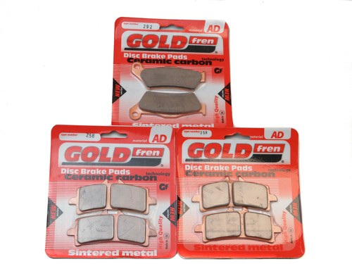 Brake pads front rear - rear, for