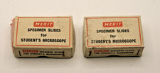2 Boxes of  Vintage  Merit specimen slides - 1960s