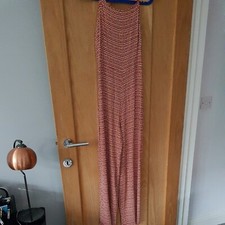 Primark Ladies Jumpsuit Size 8 29" inside leg Elasticated back  Terracotta NWT