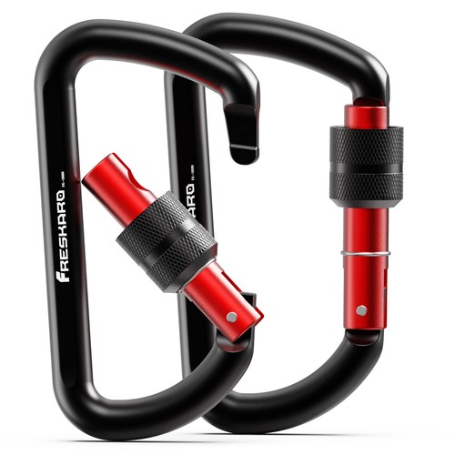 3inch locking carabiner clips - locking,