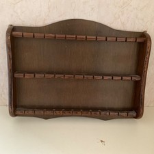 Wooden souvenir spoon display rack shelf