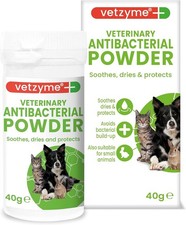 Vetzyme Veterinary Antibacterial Powder for Dogs, Cats and Small Pets 40g