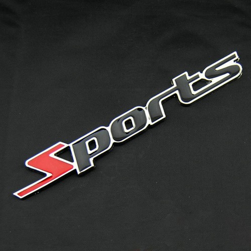 1pc chrome sports logo metal - chrome,