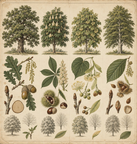 Deciduous trees oak - 1.,