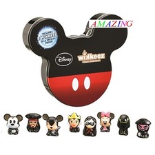 Wikkeez 10 Collectable Disney Characters in Mickey Mouse Storage Tin