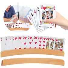 2Pcs Playing Card Holder Stand Base Organizer Poker Black jack Game Cards