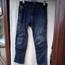 ROUTE ONE BLUE HUNTSMAN REGULAR ARAMID FIBRE MOTORCYCLE MOTORBIKE 34W 31LJEANS