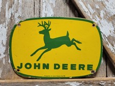 VINTAGE JOHN DEERE PORCELAIN