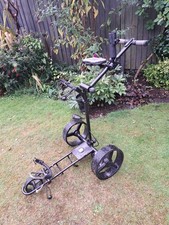 SMART CADDY ELECTRIC 3 WHEEL GOLF TROLLEY, SPARES OR REPAIR, PLUS ACCESSORIES 