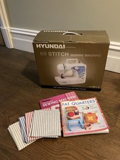 Hyundai 60 Stitch Sewing Machine With Fat Quarter And 2 Books